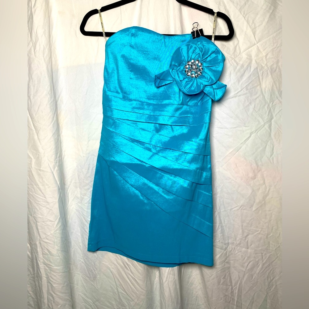 Beautiful Light Blue strapless dress